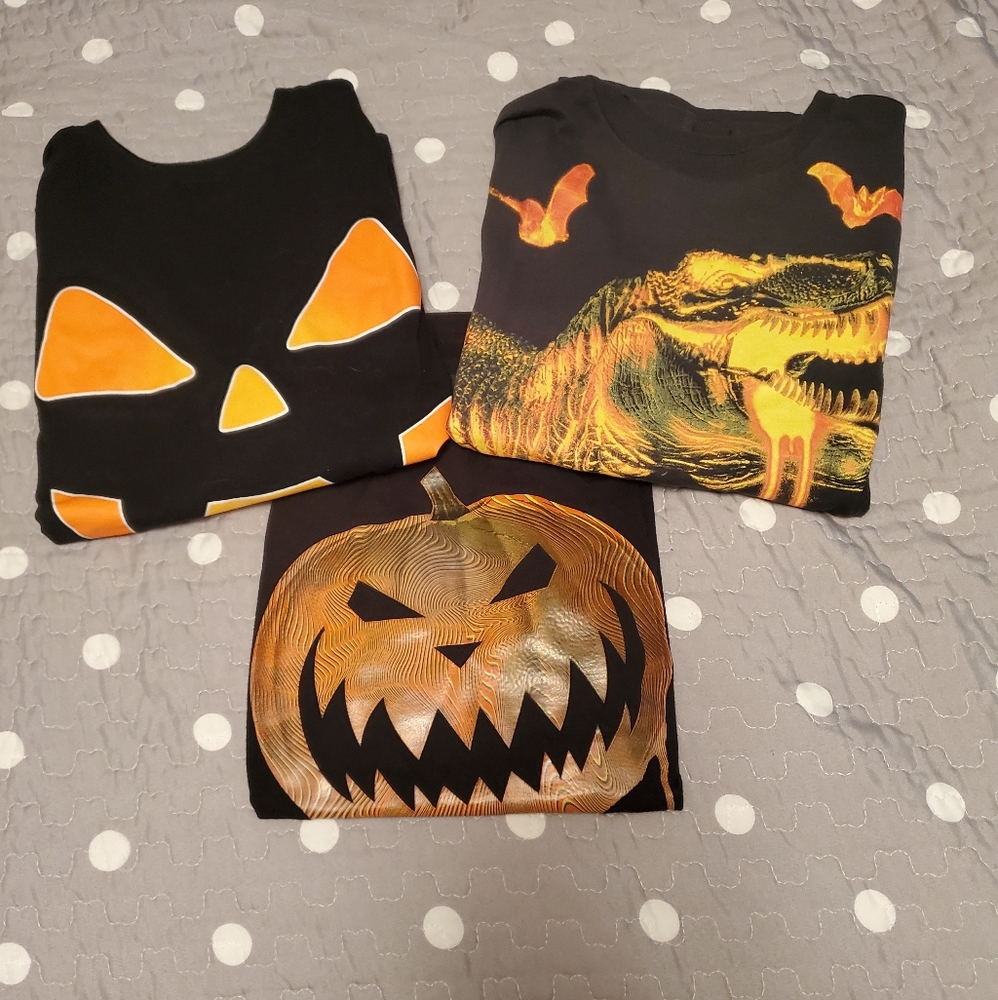 3 Pieces Boy's Halloween Shirts